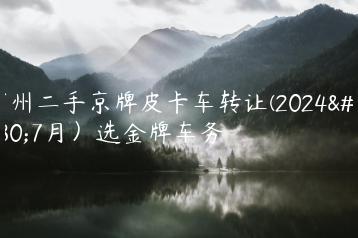 霸州二手京牌皮卡车转让(2024年7月）选金牌车务