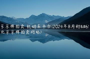 北京京牌拍卖 机动车平台(2024年8月初）(北京京牌拍卖网站)