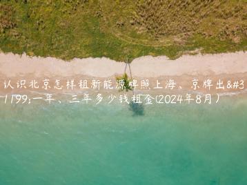 认识北京怎样租新能源牌照上海、京牌出租一年、三年多少钱租金(2024年8月）