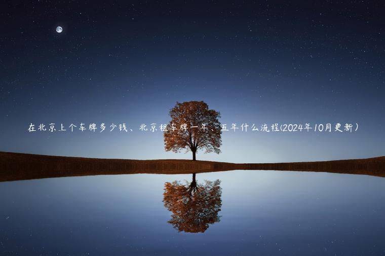 在北京上个车牌多少钱、北京租车牌一年、五年什么流程(2024年10月更新）