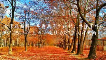 北京租车牌一年费用多少钱啊、懵懂京牌租三年至五年流程(2024年10月更新）