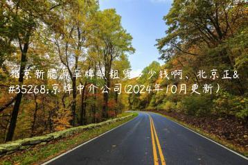 北京新能源车牌照租赁多少钱啊、北京正规京牌中介公司(2024年10月更新）